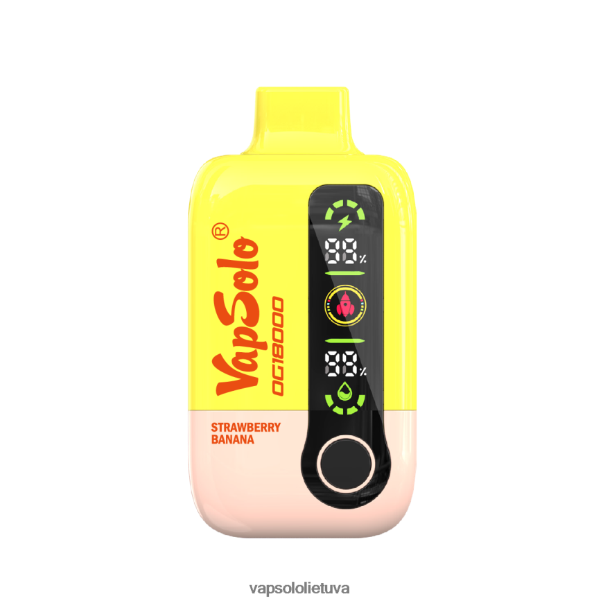 VapSolo Flavours - VapSolo DG18000 vienkartiniai garai DZ482B56 braškinis bananas