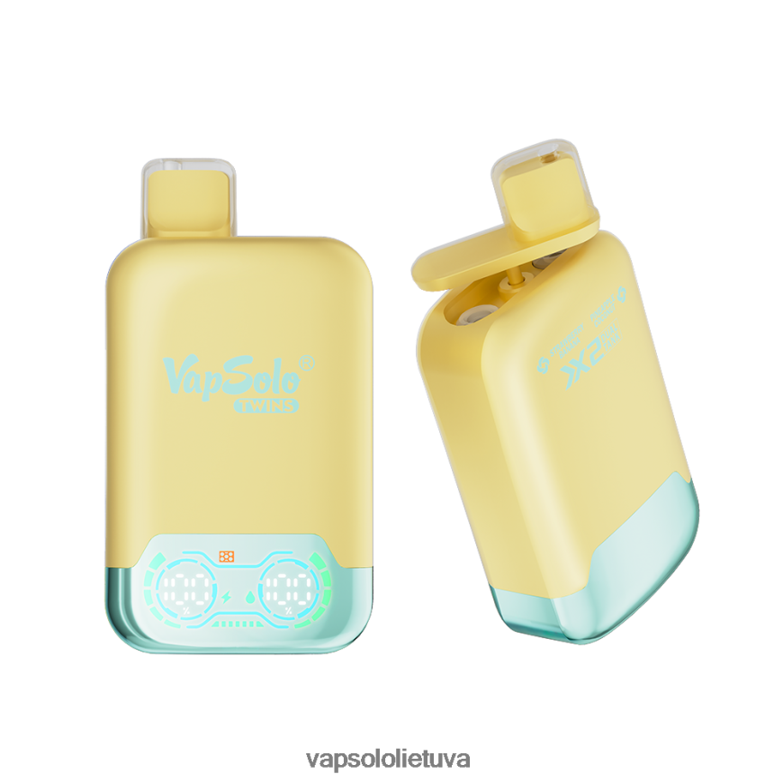 VapSolo Lietuva - VapSolo TWINS vienkartiniai garai DZ482B31 ananasų kokoso ir braškių bananas