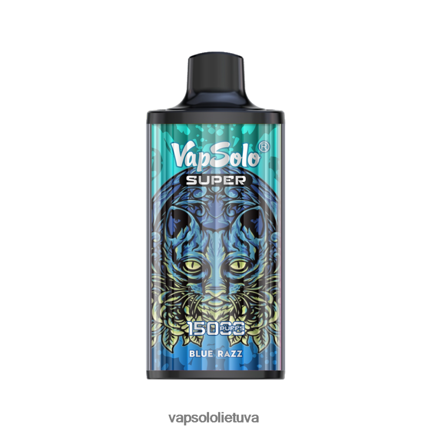 VapSolo Flavours - VapSolo SUPER vienkartiniai garai DZ482B14 mėlynas razz