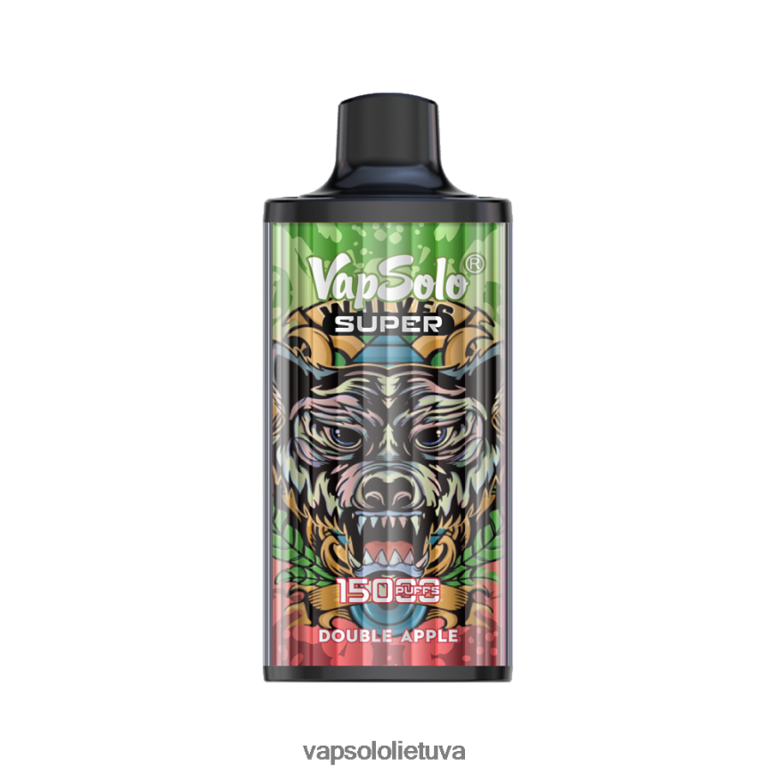 VapSolo Flavours - VapSolo SUPER vienkartiniai garai DZ482B17 dvigubas obuolys