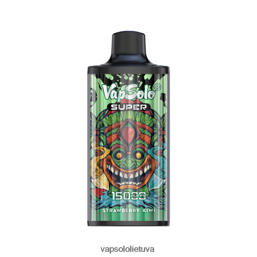 VapSolo Flavours - VapSolo SUPER vienkartiniai garai DZ482B23 braškių kivi