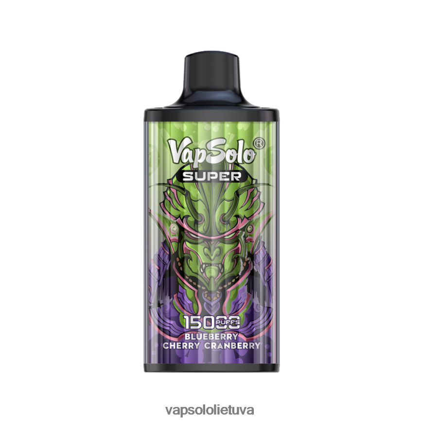 VapSolo Lietuva - VapSolo SUPER vienkartiniai garai DZ482B16 mėlynė vyšnia spanguolė