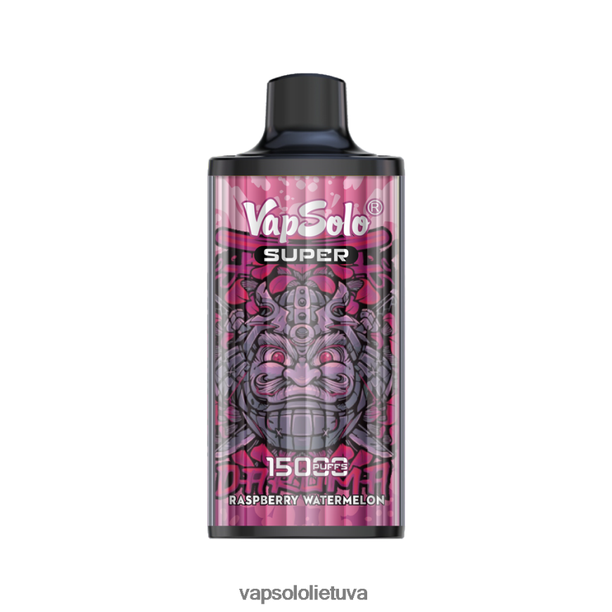 VapSolo Lietuva - VapSolo SUPER vienkartiniai garai DZ482B19 avietinis arbūzas