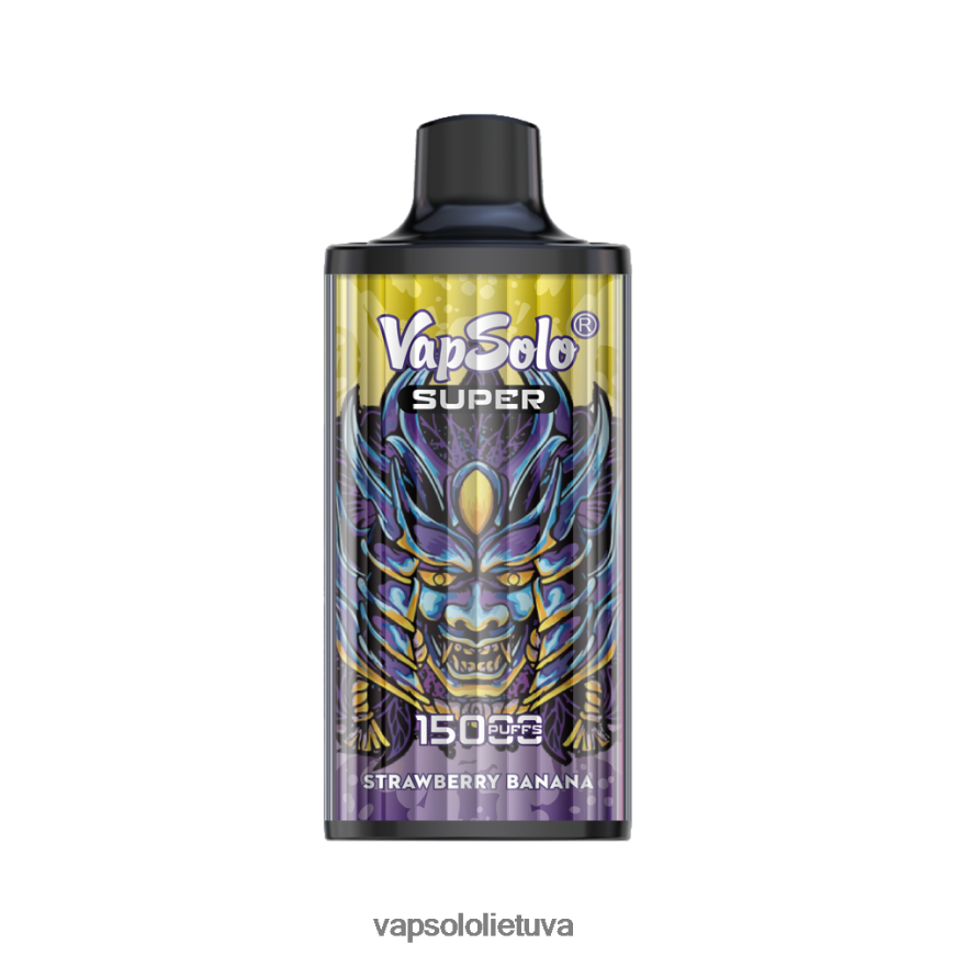 VapSolo Lietuva - VapSolo SUPER vienkartiniai garai DZ482B22 braškinis bananas