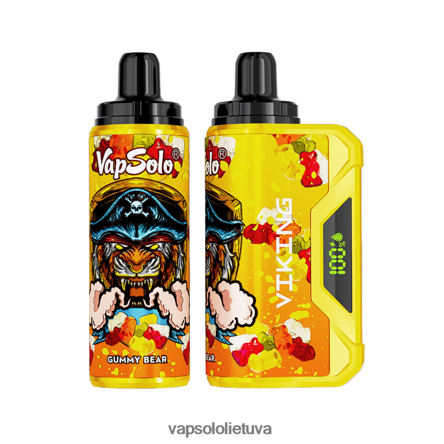 VapSolo Review - VapSolo VIKING vienkartiniai garai DZ482B39 guminukas